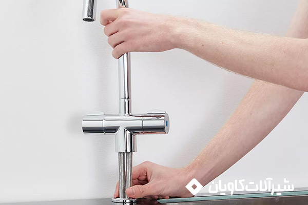  تعویض اورینگ کف شیر سینک ظرفشویی